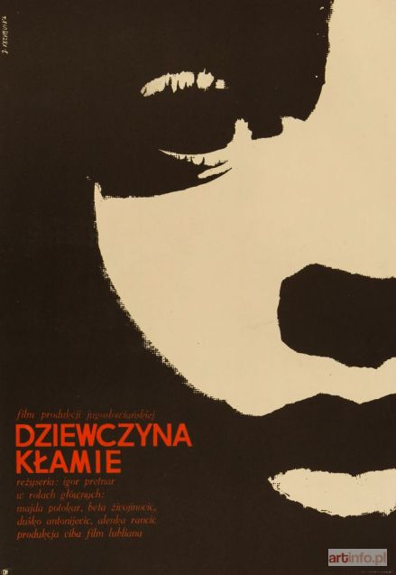 KRZYMUSKA-STOKOWSKA Joanna | Plakat do filmu DZIEWCZYNA KŁAMIE, 1967