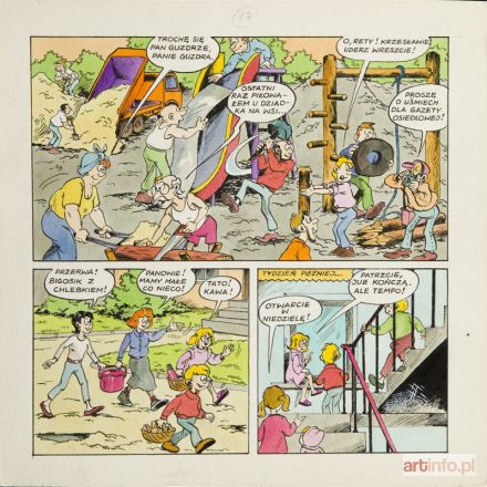 PAWEL Szarlota | Kubuś Piekielny - Ja, Kubuś, plansza komiksowa nr 17, 1990 r.