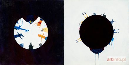 HANĆKOWIAK Stefan | Czarna dziura 1; Czarna dziura 2 (dyptyk), 2013