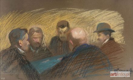 ŻARNECKI Stanisław | Przy stole, 1905 r.