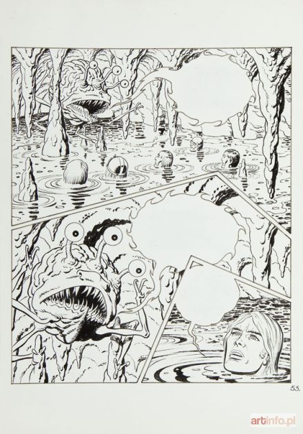 POLCH Bogusław | Tomek Grot ( Jan Tener) - plansza komiksowa nr 53, 1989 r.