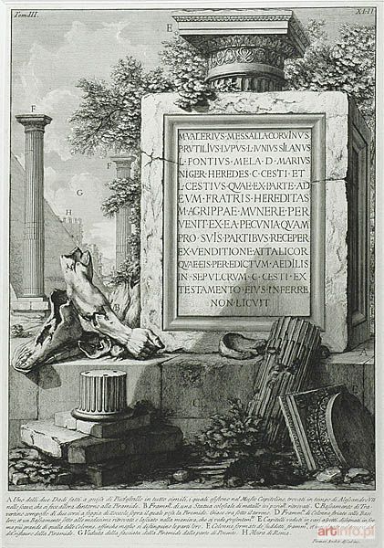 PIRANESI Giovanni Battista (Giambattista) | A Uno delli due Dadi fatti a guisa di Piedestallo...