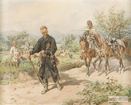 KOSSAK Juliusz | Ostatni z Nieczujów na pielgrzymce, 1887 r.