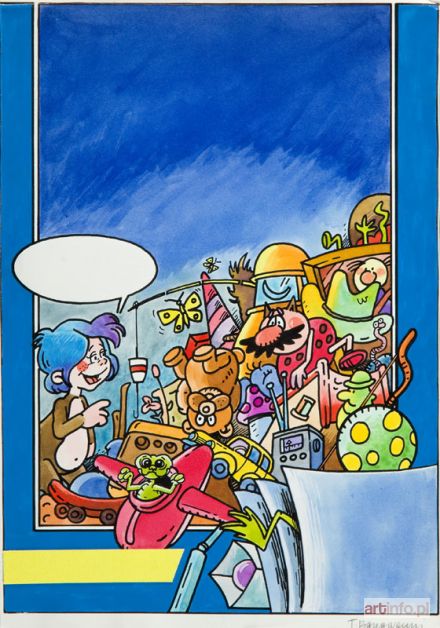 BARANOWSKI Tadeusz | Juppi, okładka do czasopisma komiksowego, 1990 r.