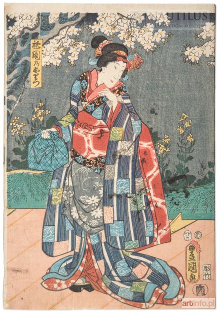 KUNISADA Utagawa | Scena z teatru kabuki, 1854