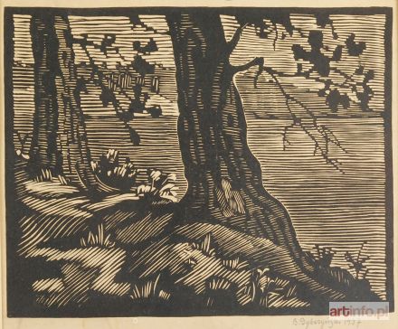 DYBCZYŃSKI Bolesław | Grobla nad stawem, 1937