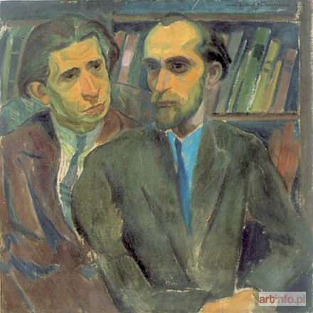 PRONASZKOWIE Andrzej i Zbigniew | PORTRET PODWÓJNY OBU BRACI: ZBIGNIEW MALOWANY PRZEZ ANDRZEJA, ANDRZEJ - PRZEZ ZBIGNIEWA, 1924