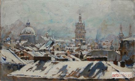 KUŚMIDROWICZ Jan | Lwów zimą (1923)