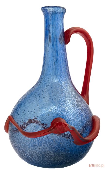 Dzban, proj. Cwetan Caczew, pracownia Szkła „Cwetan Caczew” w Bytomiu lata 90-te XX w.