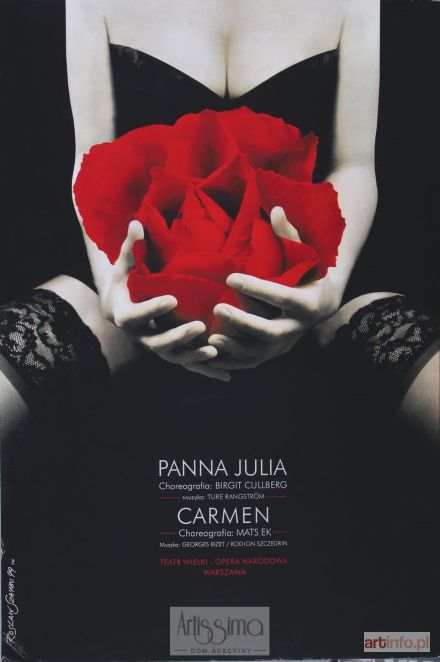 SZAYBO Rosław | Plakat Panna Julia - Carmen, Teatr Wielki Opera Narodowa, 1999