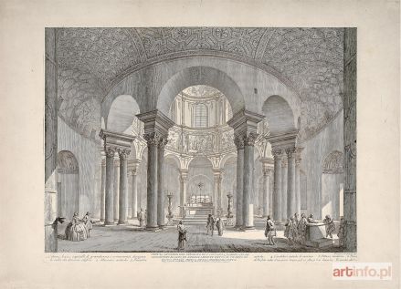 PIRANESI Giovanni Battista (Giambattista) | Veduta interna del Sepolcro di S. Constanza, 1756