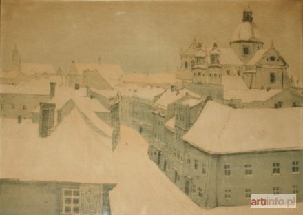 FILIPKIEWICZ Stefan | Widok z Wawelu na Kraków, 1911