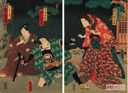 KUNISADA Utagawa | W teatrze kabuki