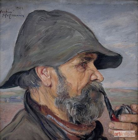 HOFMAN Wlastimil | Portret rybaka z fajką, 1921