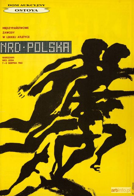 URBANIEC Maciej | Plakat MIĘDZYNARODOWE ZAWODY W LEKKIEJ ATLETYCE NRD - POLSKA, 1965