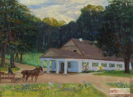 SZWOCH Franciszek | PRZED DWOREM W OSTROŻANACH, 1915