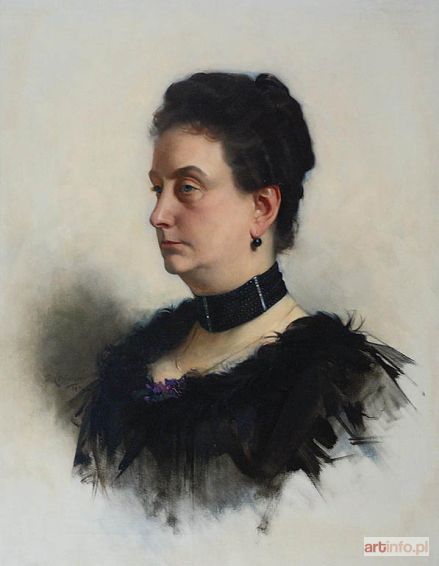 ETCHEVERRY Denis | Portret damy w czerni, 1894