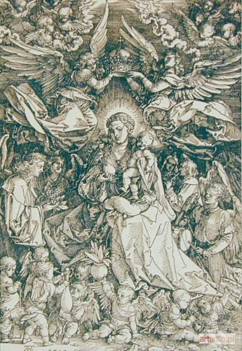 DÜRER Albrecht | Maria Królowa Aniołów (Maria als Koenigen der Engel) 1518