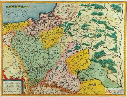 GRODECKI Wacław | Mapa Polski i Wielkiego Księstwa Litewskiego, 1595