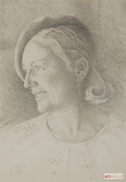 MALARZ NIEOKREŚLONY, XX w. | Portret kobiety, 1935