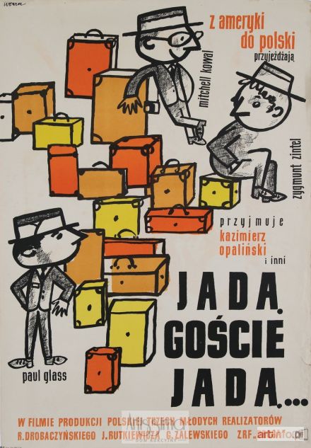 WENZEL Wojciech | Plakat filmowy Jadą goście jadą, 1962