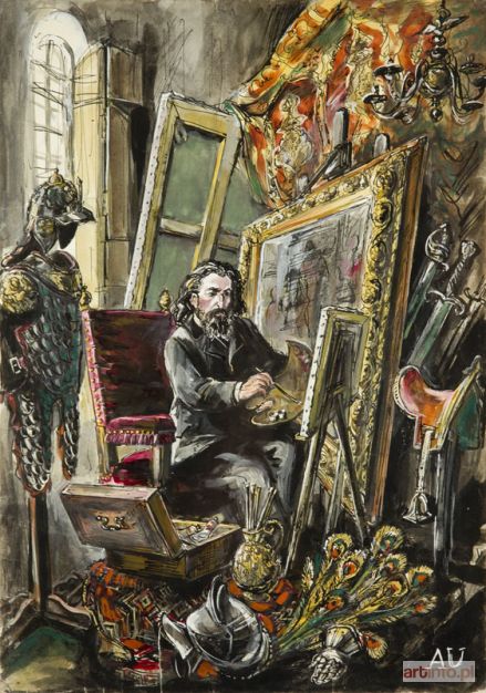 UNIECHOWSKI Antoni | Jan Matejko w pracowni