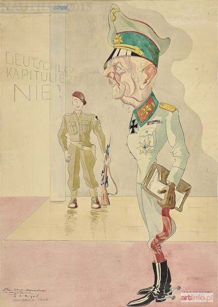 TOEGEL Stanislaw | Karykatura feldmarszałka Keitla, 1945