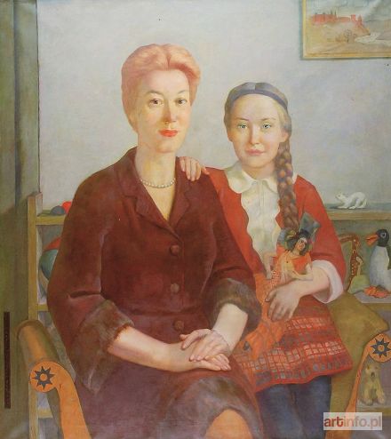 SLEŃDZIŃSKI (Slendziński, Ślendziński, Śleńdziński) Ludomir | Portret rodzinny, 1965