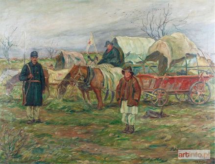 BŁOCKI Włodzimierz | Polowy punkt sanitarny wojsk austrowęgierskich, 1915