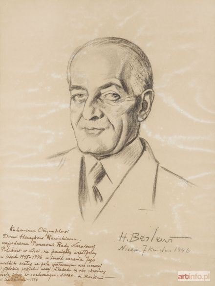 BERLEWI Henryk | Autoportret, 1946 r.