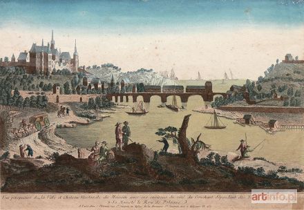 CHAREAU Jacques | Vue perspective de la Ville et Chateau Electorale de Meissen...