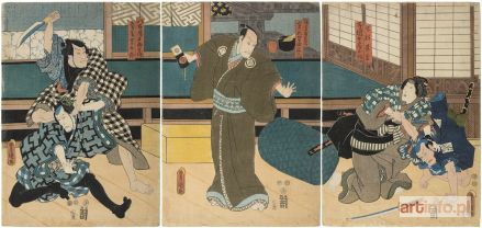 KUNISADA Utagawa (Toyokuni III) | Yuranosuke, przywódca 47 roninów, 1852