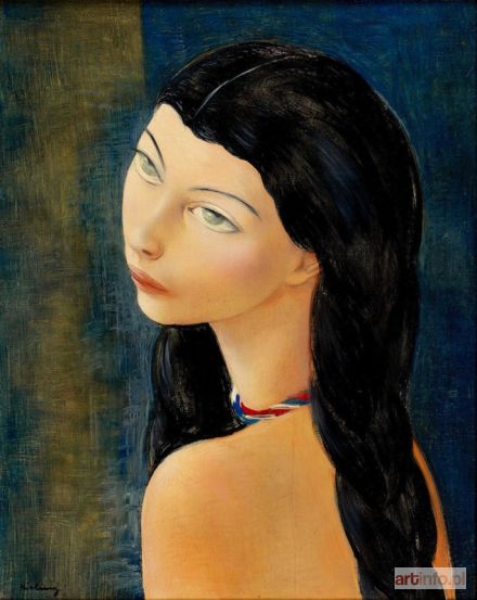 KISLING Mojżesz | EUNE FILLE AUX NATTES, 1941