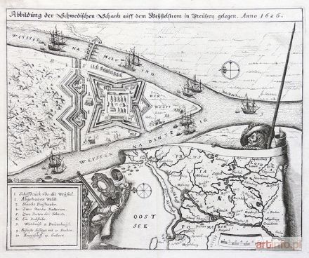 MERIAN Matthäus | Abbildung der Schwedischen Schantz auff dem Weiysselstrom in Preussen gelegen