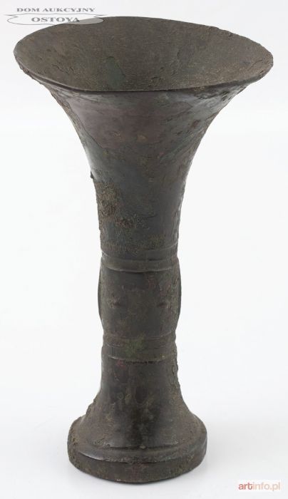 PUCHAR GU, obrzędowy do wina, Chiny, dynasta Shang, XI w. p.n.e. (?)