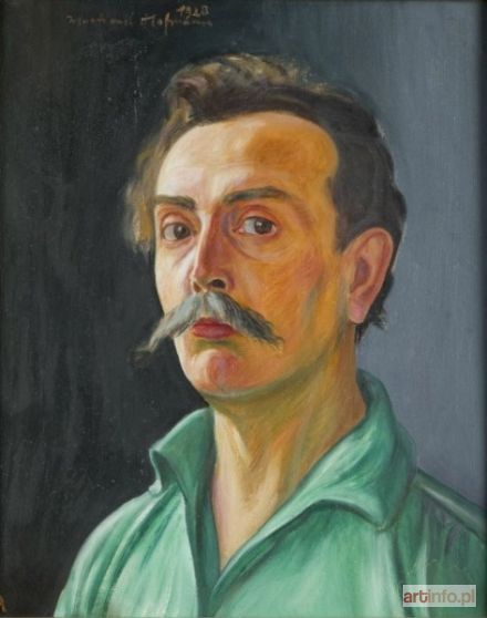 HOFMAN Wlastimil | Autoportret w zielonej koszuli, 1928