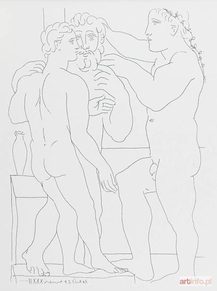 PICASSO Pablo | Deux Hommes sculptés