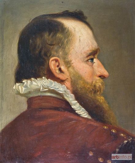 Malarz monachijski, 2. poł. XIX w. | PORTRET MĘŻCZYZNY W STROJU HISTORYCZNYM