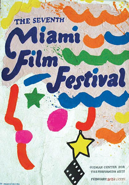 MŁODOŻENIEC Jan | Projekt plakatu - MIAMI FILM FESTIVAL, 1990