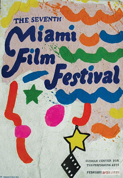 MŁODOŻENIEC Jan | Projekt plakatu - MIAMI FILM FESTIVAL