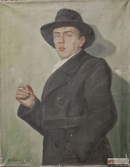 KUDEWICZ Bolesław | Portret mężczyzny z papierosem (1932)