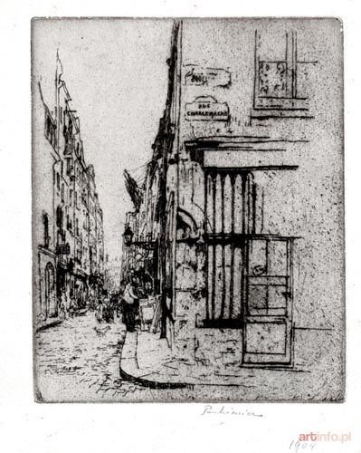 PANKIEWICZ Józef | Typowy dom normandzki, (Rue Charlemagne)1904