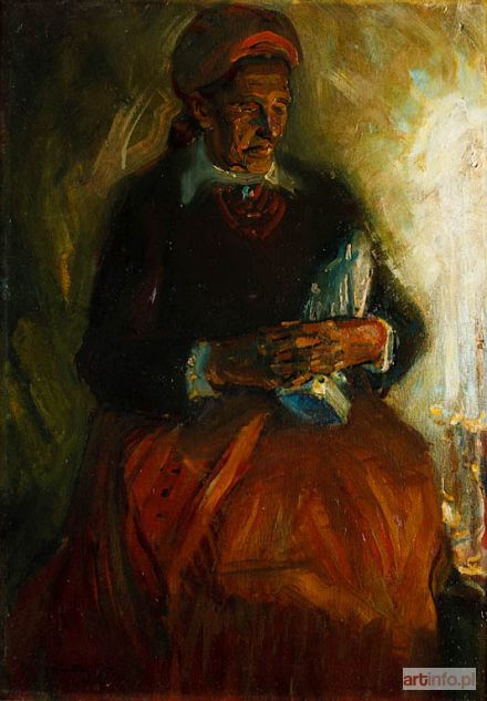 PAUTSCH Fryderyk | Baba przy świecach, 1907