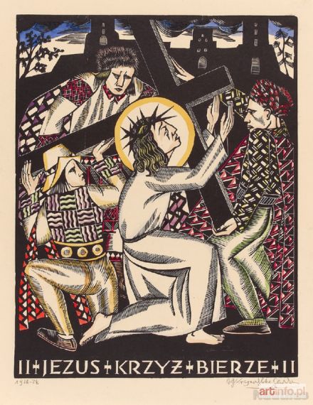 KRASNODĘBSKA-GARDOWSKA Bogna | Stacja II - Jezus krzyż bierze, 1926-28