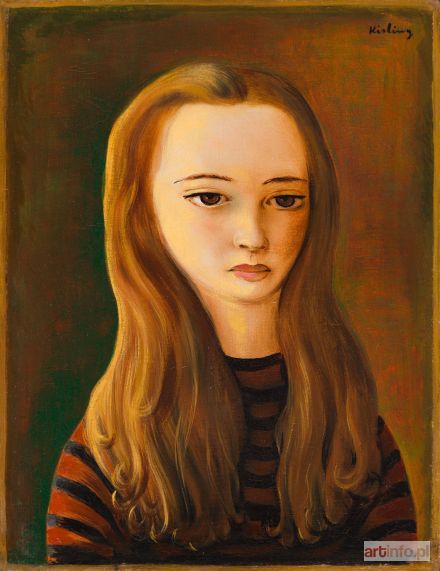 KISLING Mojżesz | Portret długowłosej dziewczyny, 1942 r.