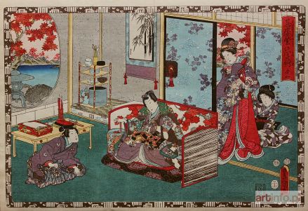 KUNISADA Utagawa | Z serii Opowieść o księciu Genji