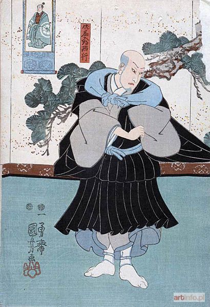 KUNIYOSHI Utagawa | Aktor, z serii Shini-e (Ryciny Śmierci), ok. 1847-1850