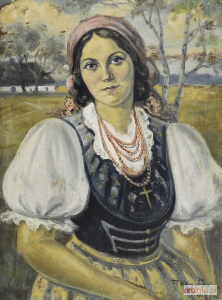 KOWALEWICZ Piotr Paweł | Dziewczyna w stroju śląskim, 1938