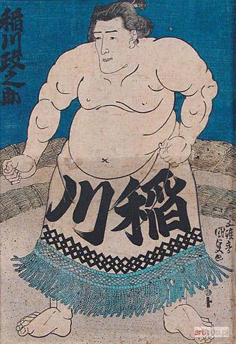 KUNISADA Utagawa | ZAPAŚNIK SUMO, INAGAWA MASANOSUKE