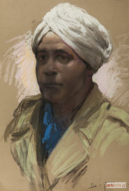 BEHRMANN Adolf (Abraham) | Portret mężczyzny w turbanie